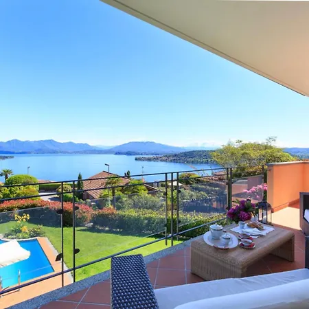 Diamante Con Vista Maggiore E Piscina Meina